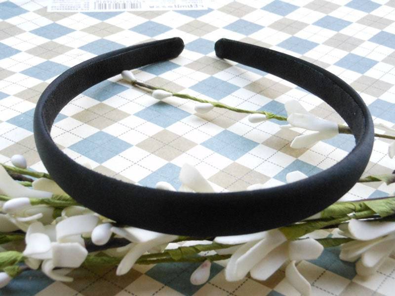 Verkauf10 Stück 15mm Schwarz Satin Stirnbänder Verkauf10 Stück 15mm Schwarz Satin Stirnbänder von giftsDIY
