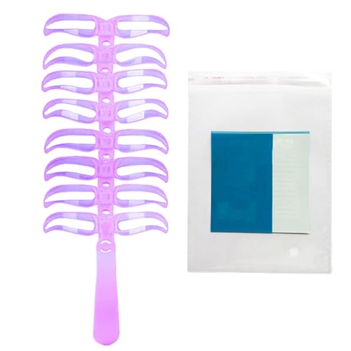 Augenbrauen Schablonen, Wiederverwendbares Set Mit 8 Formen, Waschbare Tragbare Vorlagen Für Damen Bühnen Makeup Reisen Party von gifyym