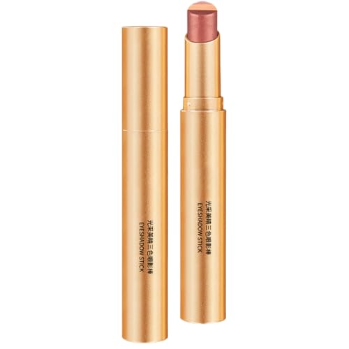 Gradient 3 -Farben -Lidschattenstock - Golden Blitz wasserdicht | Langlebiger Anti-Fall ohne Budge Matte | Cremige Formel | Faltenresistente Lidschattenstiftgeschenk - Körperpflege von gifyym