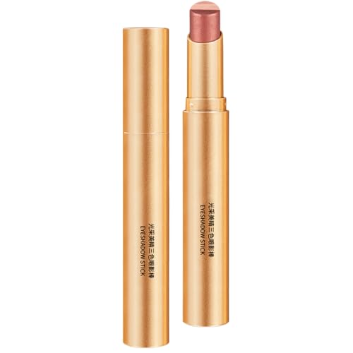 Gradient 3 -Farben -Lidschattenstock - Golden Blitz wasserdicht | Langlebiger Anti-Fall ohne Budge Matte | Cremige Formel | Faltenresistente Lidschattenstiftgeschenk - Körperpflege von gifyym