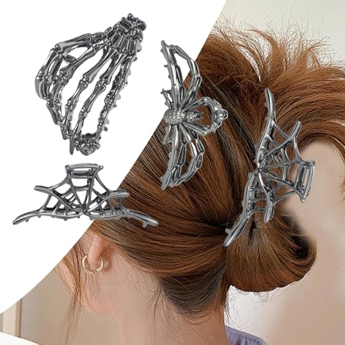 Halloween Feststecker | Fester Halt Haarklammern - Starker Halt Barrettes 3 Teile Für Damen Studenten Reise Fitness Outdoor Festivals Und Freizeit von gifyym