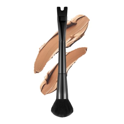 Konturpinsel – 2 in 1 Gesichts-Make-up-Pinsel, doppelseitiges Werkzeug mit präziser U-Form zum Verblenden von Skulpturen, Konturen, Nase und Zigomen von gifyym