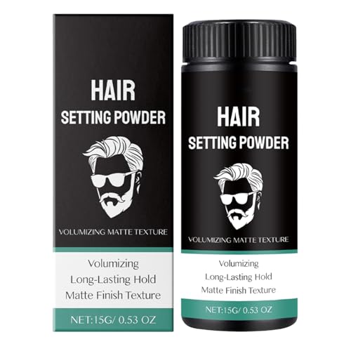 MAN -HAGE PUDVER - Feines Haarpulver | Haarstrukturpulver | Modellierpulver Für Nicht Fettbezogene Cĥeveux, Lichtvolumisierungspulver Für Cĥeveux, Texturierungspulver Für Haare von gifyym