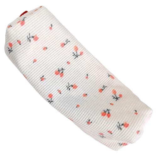 Niedliches Federmäppchen – Blumen-Federmäppchen, Polyester-Kosmetiktasche, Blumenmuster, großes Stifteetui, Federmäppchen mit Blumenmuster, kleine Make-up-Tasche, Federmäppchen für Schreibwaren, von gifyym