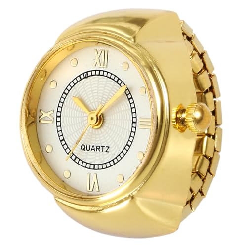 gifyym Ring Watch - Watch Ring Finger Circle - Creative Elastic Round Creative Clock | Mini -Uhr Für Finger, Kreatives Juwel Und Unisex - Für Abend, Geschenk, Party Oder Urlaub von gifyym