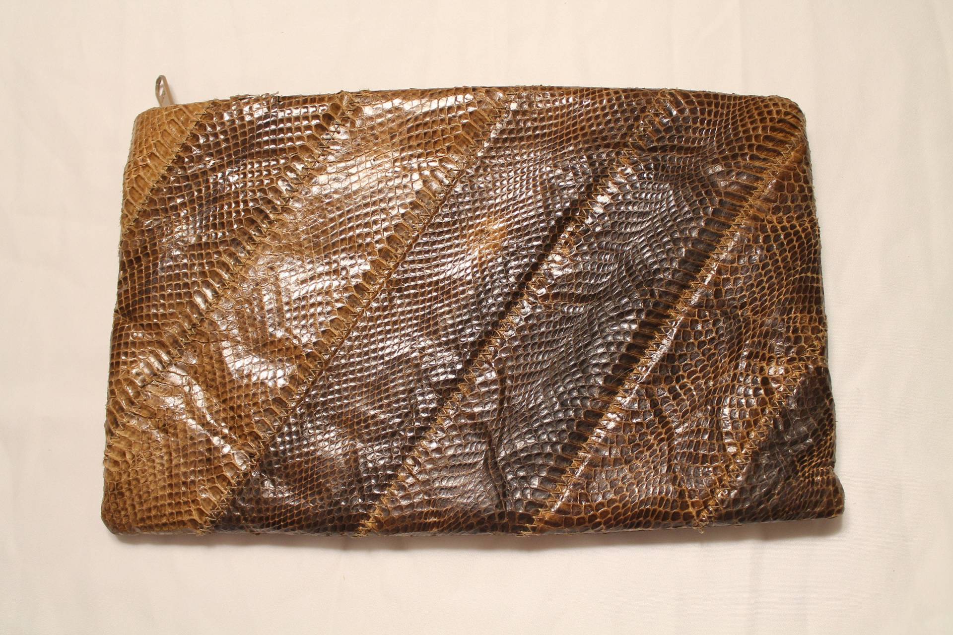 Echte Schlangenhaut Vintage Clutch/1970Er Jahre von gigistonevintage