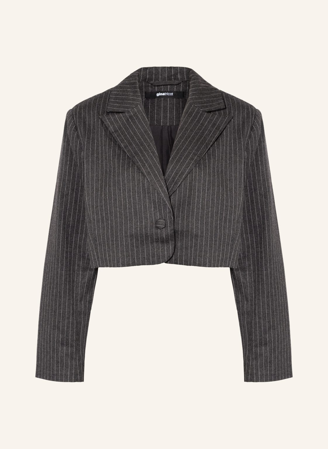 Gina Tricot Cropped-Blazer Annelie grau von gina tricot