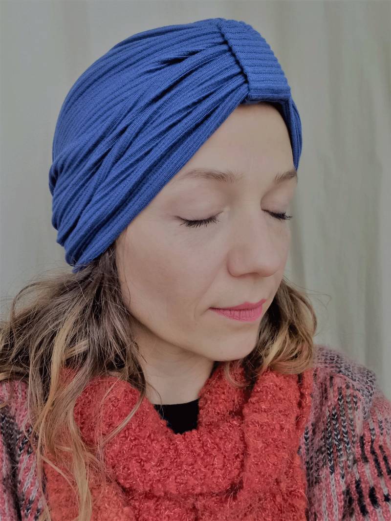 Turbanmütze Blau Turbanmütze Blau von gingersboat