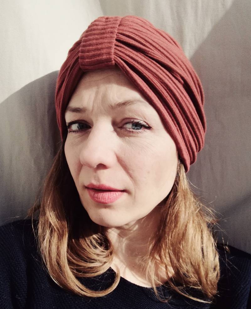 Turbanmütze Rost Gerippt Turbanmütze Rost Gerippt von gingersboat