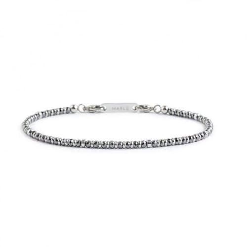 gioielleria Marlù Herren-Armband aus Edelstahl 1BR0069-E, 21 cm, Silber gioielleria Marlù Herren-Armband aus Edelstahl 1BR0069-E, 21 cm, Silber von gioielleria
