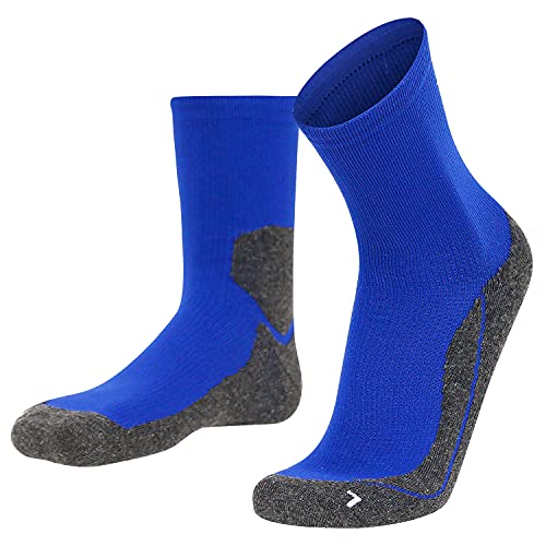 Laufsocken mit Polsterung - Running & Fitness Socks I Socken zum Laufen & Joggen für Herren und Damen I 1xPaar I blau I Größe 36-38 von gipfelsport