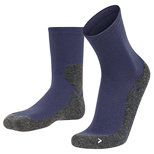 Laufsocken mit Polsterung - Running & Fitness Socks I Socken zum Laufen & Joggen für Herren und Damen I 1xPaar I navy I Größe 36-38 von gipfelsport