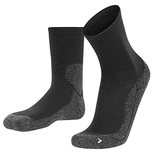 Laufsocken mit Polsterung - Running & Fitness Socks I Socken zum Laufen & Joggen für Herren und Damen I 1xPaar I schwarz I Größe 36-38 von gipfelsport