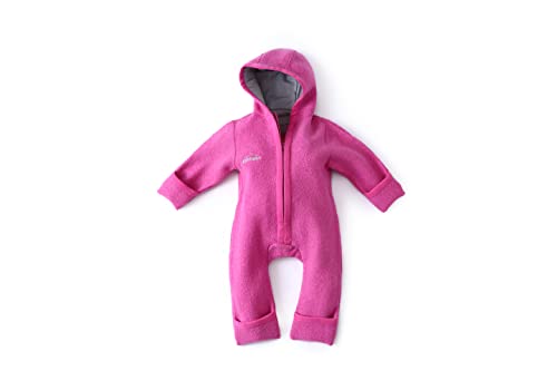 gipfelsport Babyoverall aus Merinowolle pink 86/92 von gipfelsport