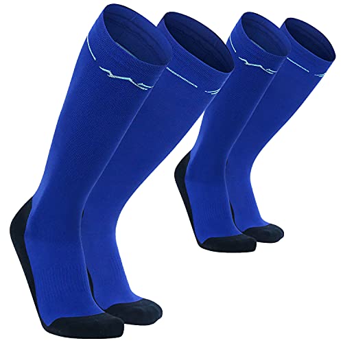 gipfelsport Kompressionssocken Blau (2 x Paar - Set) 45-47 von gipfelsport