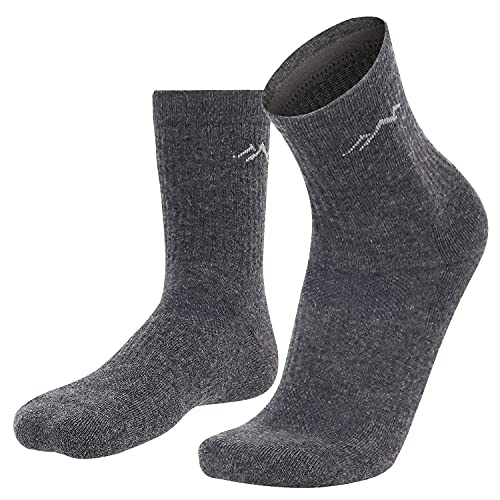 gipfelsport Sportsocken, Tennissocken aus Baumwolle Grau (1x Paar) 32-35 von gipfelsport