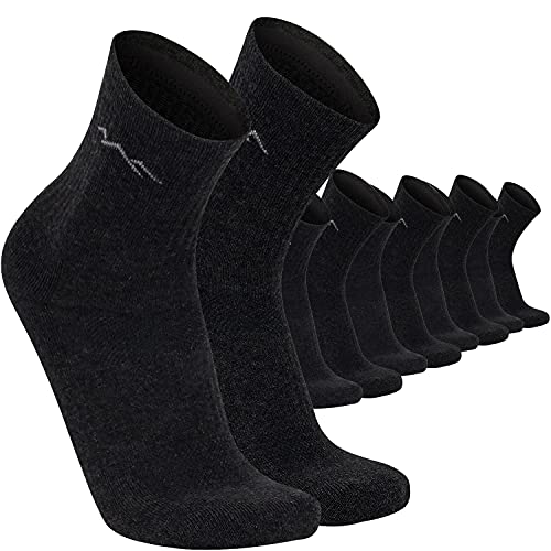 gipfelsport Sportsocken, Tennissocken aus Baumwolle Schwarz (5 x Paar - Set) 28-31 von gipfelsport