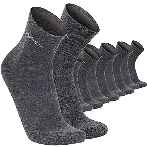 gipfelsport Sportsocken, Tennissocken aus Baumwolle Grau (5 x Paar - Set) 39-41 von gipfelsport