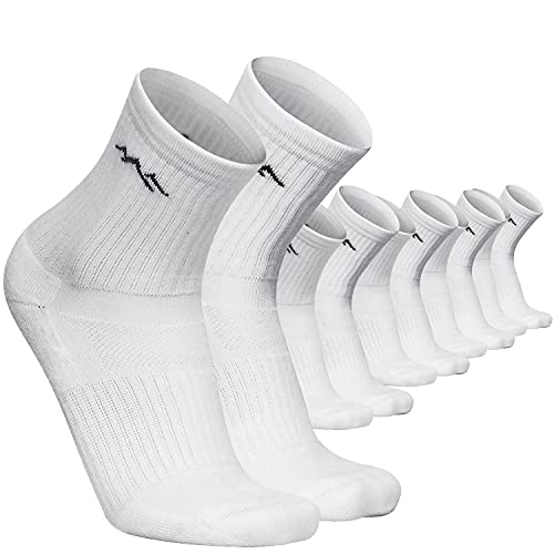 gipfelsport Sportsocken, Tennissocken aus Baumwolle Weiß (5 x Paar - Set) 36-38 von gipfelsport