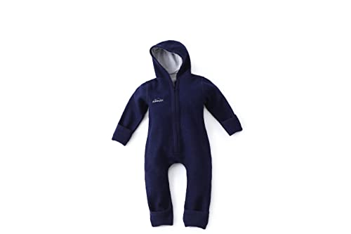 gipfelsport Babyoverall aus Merinowolle navy 62/68 von gipfelsport