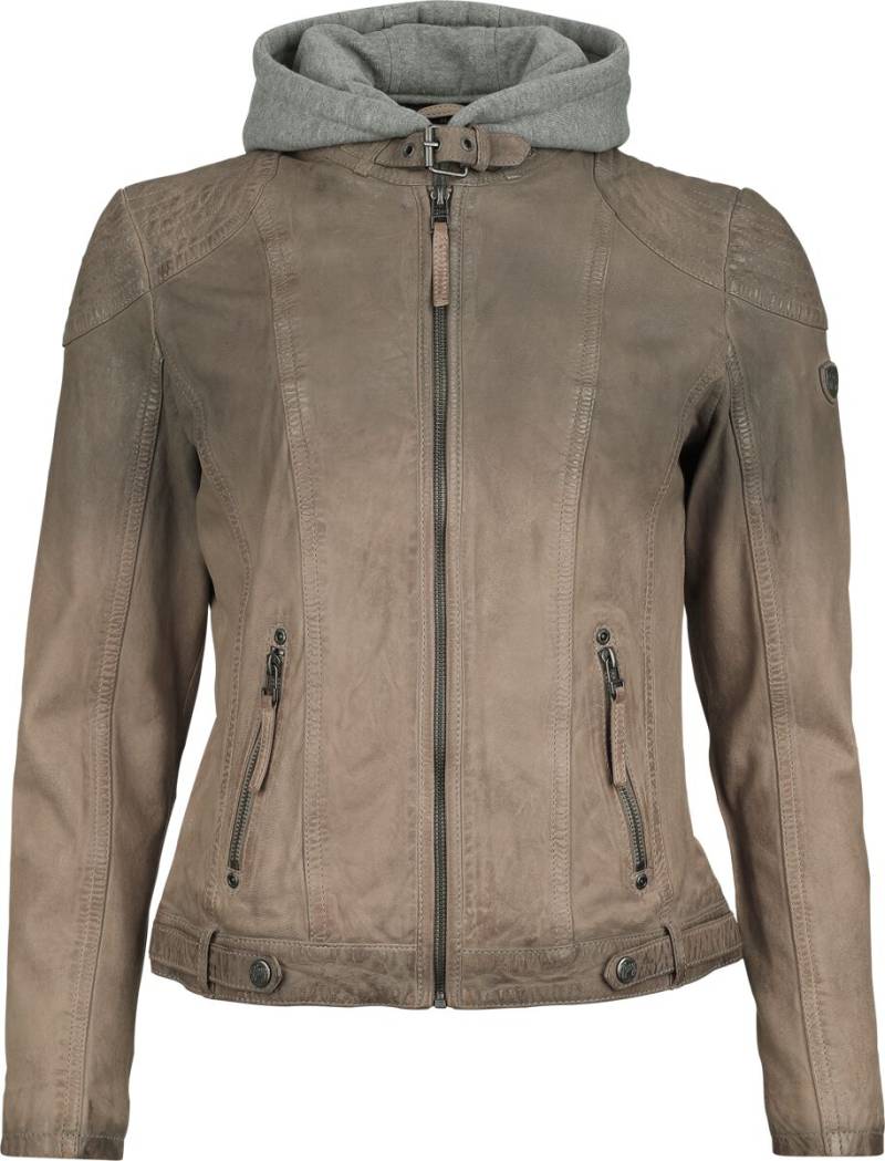 Mauritius Cascha LAMOV Lederjacke taupe in M von Mauritius