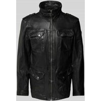 Gipsy Jacke in Leder-Optik Modell 'Daxter' in Black, Größe XXXL von gipsy