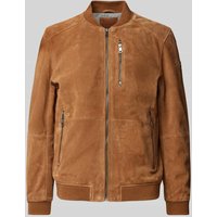 Gipsy Jacke in Leder-Optik Modell 'Palermo' in Cognac, Größe XXL von gipsy