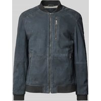 Gipsy Jacke in Leder-Optik Modell 'Palermo' in Marine, Größe M von gipsy