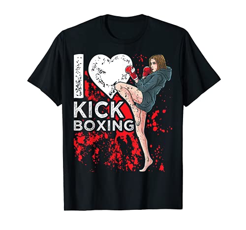 Damen Mädchen Kickboxer I Love Kickboxen T-Shirt Damen Mädchen Kickboxer I Love Kickboxen T-Shirt von girl i love kickboxing | kickboxing therapy