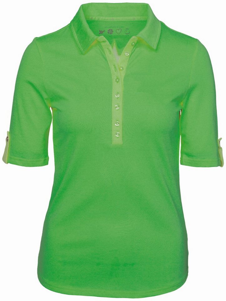 girls golf Poloshirt Girls Golf Polo ''Basic Serafina Xtra long shortsleeve'' Damen Grün L von girls golf