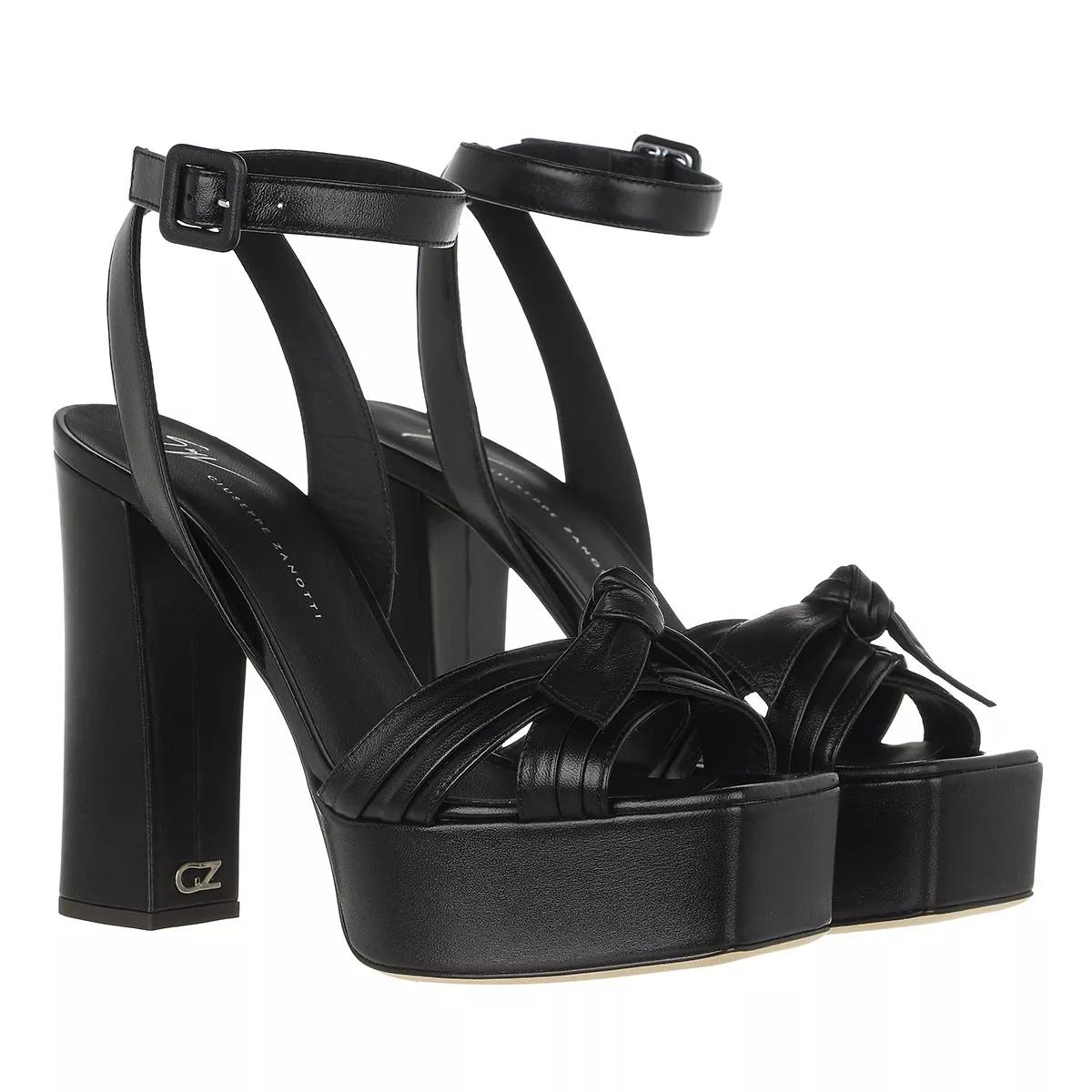 female Plateau Sandalen schwarz High Heel 38 von giuseppe zanotti