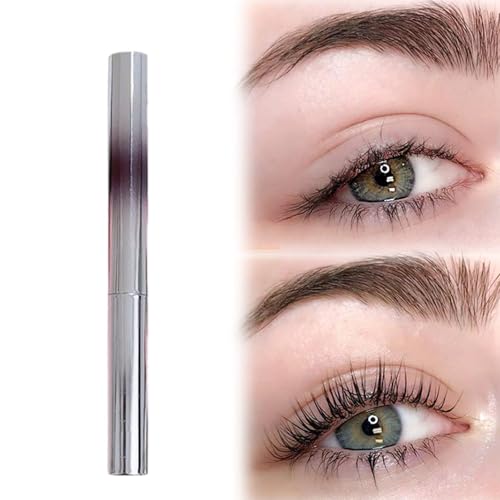 Schwarzer Waschbarer Mascara-Stab aus Metall, 2025 Neuest Mascara, Wasserfeste und Dichte Wimperntusche, Bürstenloser MascaraStab aus Metall Langlebige ExtensionsMascara (Braun, 4g) von givuaime
