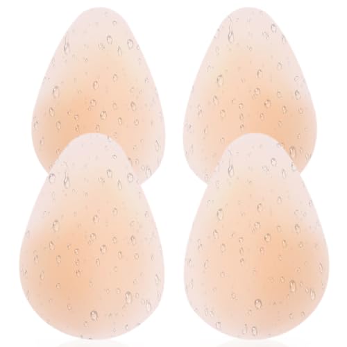 givuaime Unsichtbare Bruststraffungspads, 2025 Neuest Klebe BH, Selbstklebend Push Up Brustwarzen Abdeckung, Nipple Cover für Abendkleider (2, Hautfarben, L) von givuaime