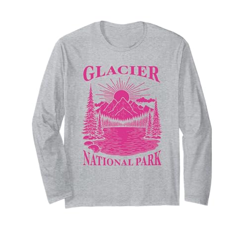 Gletscher-Nationalpark Montana Souvenir Damen Herren Junge Jugend Langarmshirt Gletscher-Nationalpark Montana Souvenir Damen Herren Junge Jugend Langarmshirt von glacier national park women men Utah