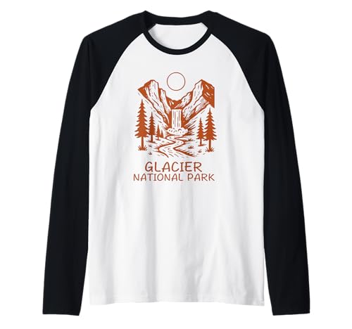 Gletscher-Nationalpark Montana Souvenir Damen Herren Junge Jugend Raglan Gletscher-Nationalpark Montana Souvenir Damen Herren Junge Jugend Raglan von glacier national park women men Utah