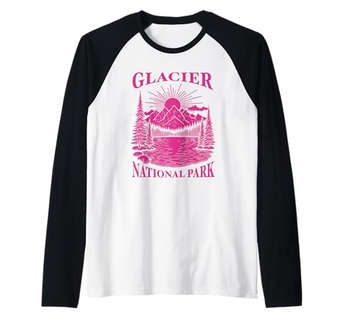 Gletscher-Nationalpark Montana Souvenir Damen Herren Junge Jugend Raglan Gletscher-Nationalpark Montana Souvenir Damen Herren Junge Jugend Raglan von glacier national park women men Utah