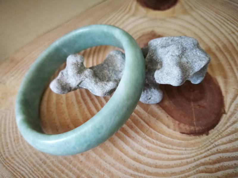 Antiker Jade Armreif Bracelet.jadeit Bracelet.jade Mint Grün Bangle.jade Armband Bangle Handgelenk Green.natural von glamrox