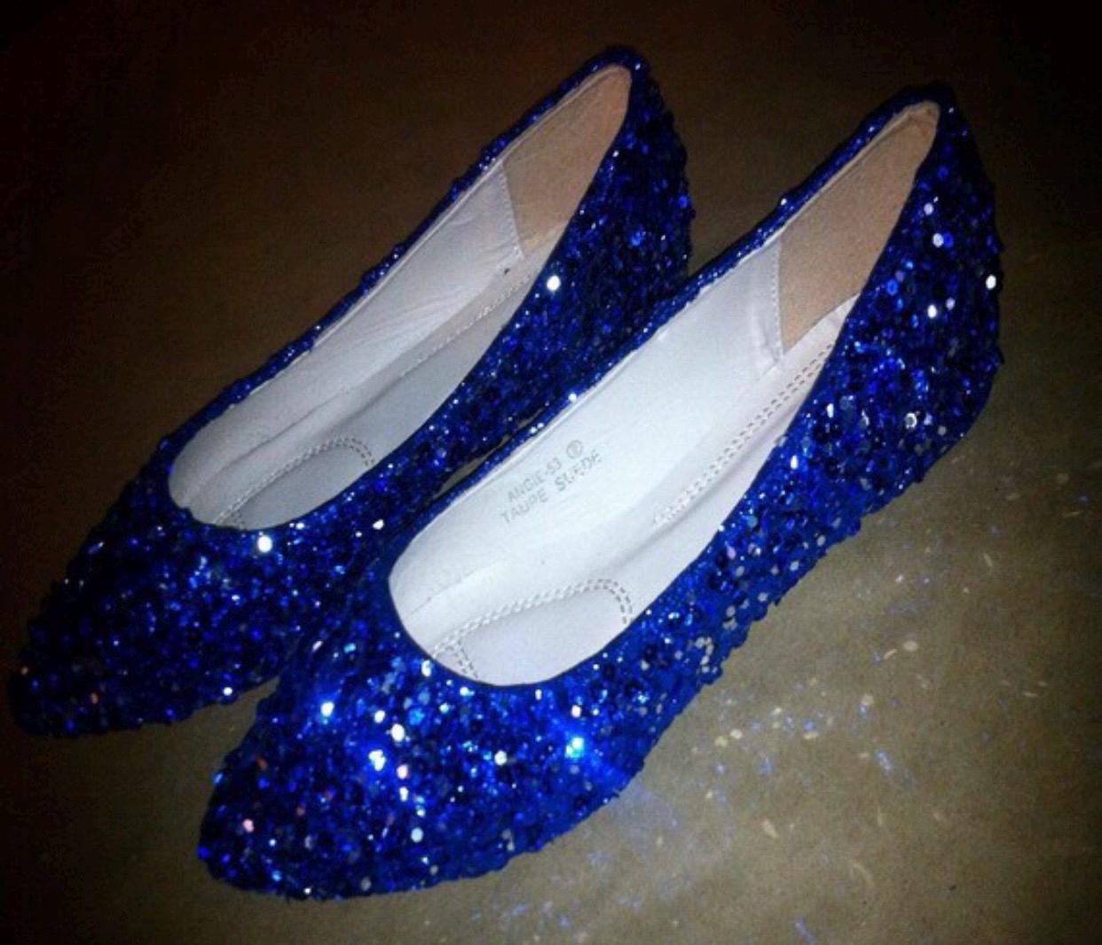 Maßanfertigung Pailletten Ballerinas Glitzernde Hochzeitsschuhe Maßanfertigung Pailletten Ballerinas Glitzernde Hochzeitsschuhe von glamtastic
