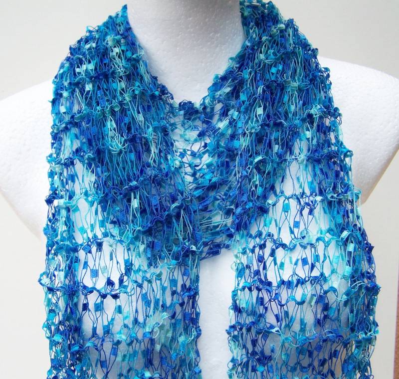 Lacé Schal Wolkenmeer Feine Handarbeit Strickschal Tücher Filigran Geschenk Geburtstag Frauen Accessoires Hochzeitstag Weihnachten Damen von glanzundgeschmeide