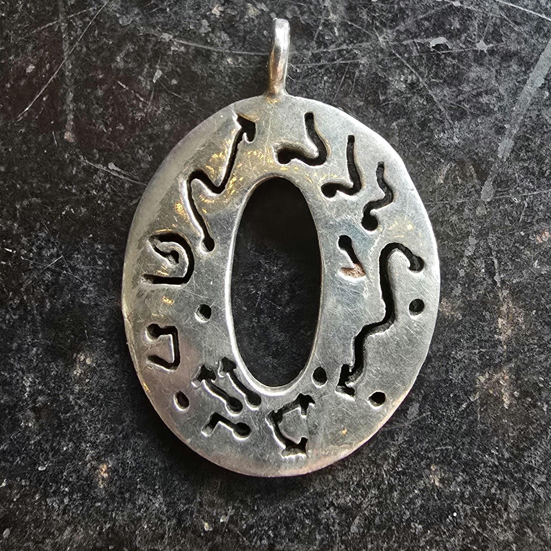 Designer Anhänger 925 Silber, Sterling Silver, Geometrisch, 80S, Designerschmuck, Ethno von glaskult13