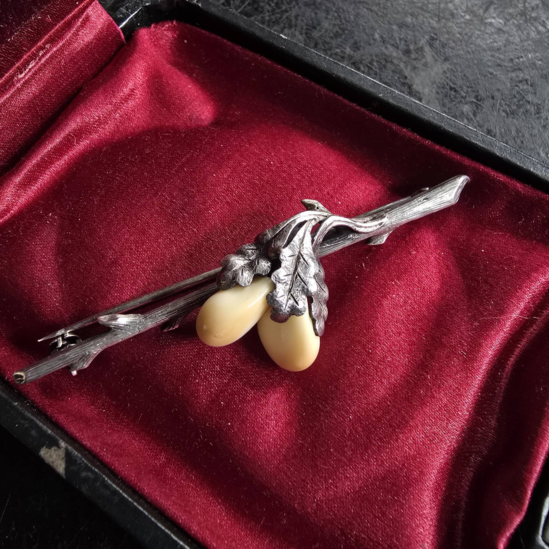 Vintage Trachtenschmuck 835 Silber Brosche, Grandel, Herrenschmuck, Jagdschmuck, Folklore Schmuck, True Vintage, Cottage von glaskult13