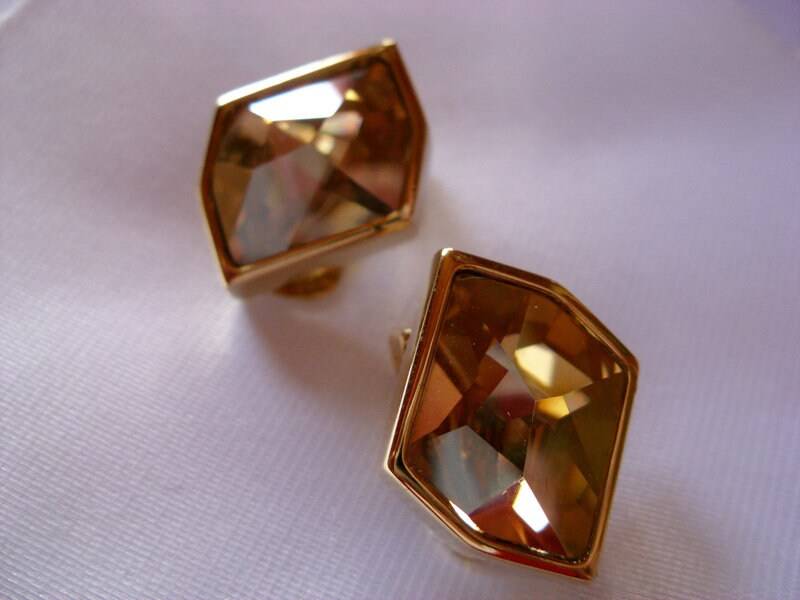 Clips, Edelstahl, Swarovski, Ohrschmuck von glasschmuckdesign