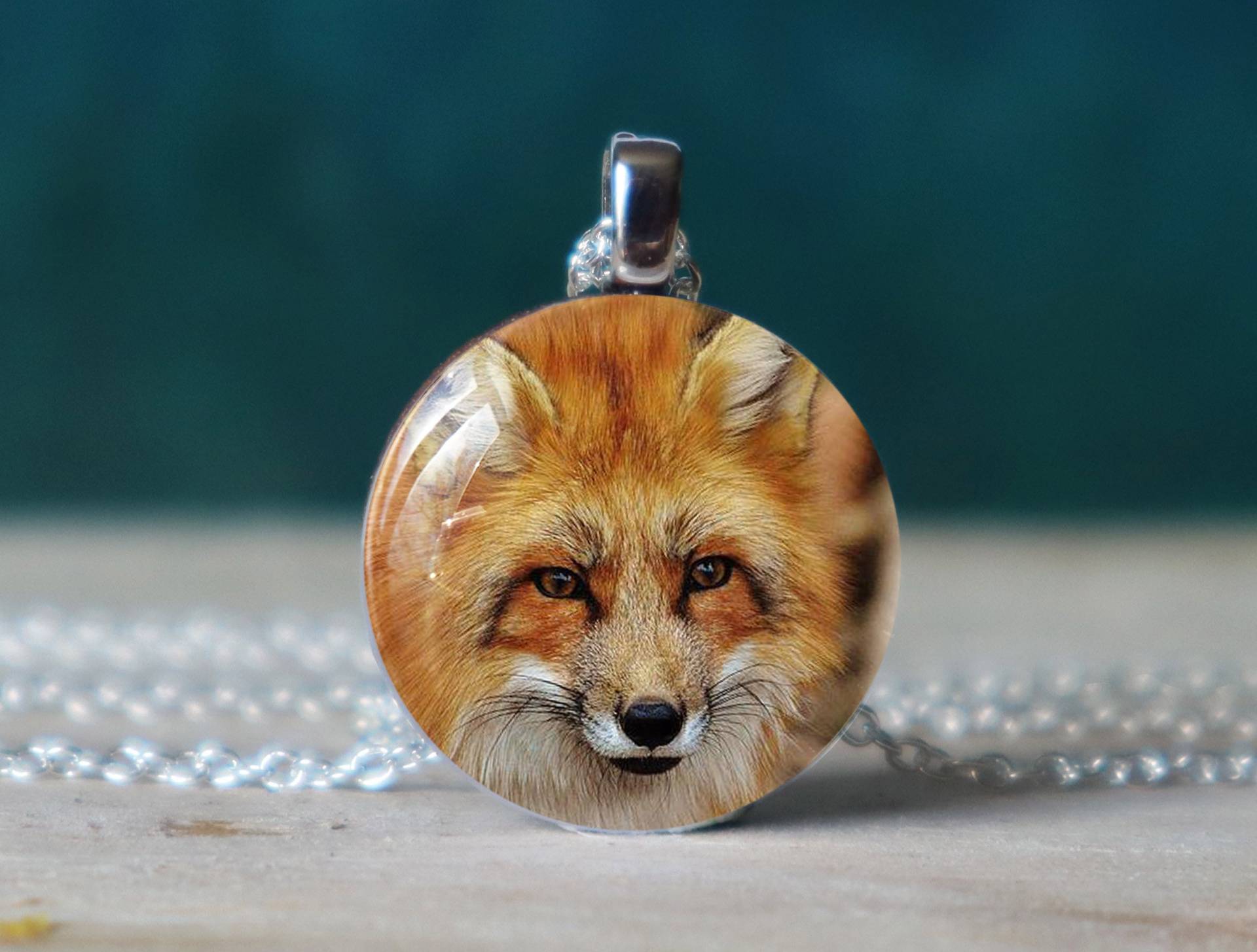 Fuchs Halskette , Anhänger Charm Schmuck Geschenk von glassory