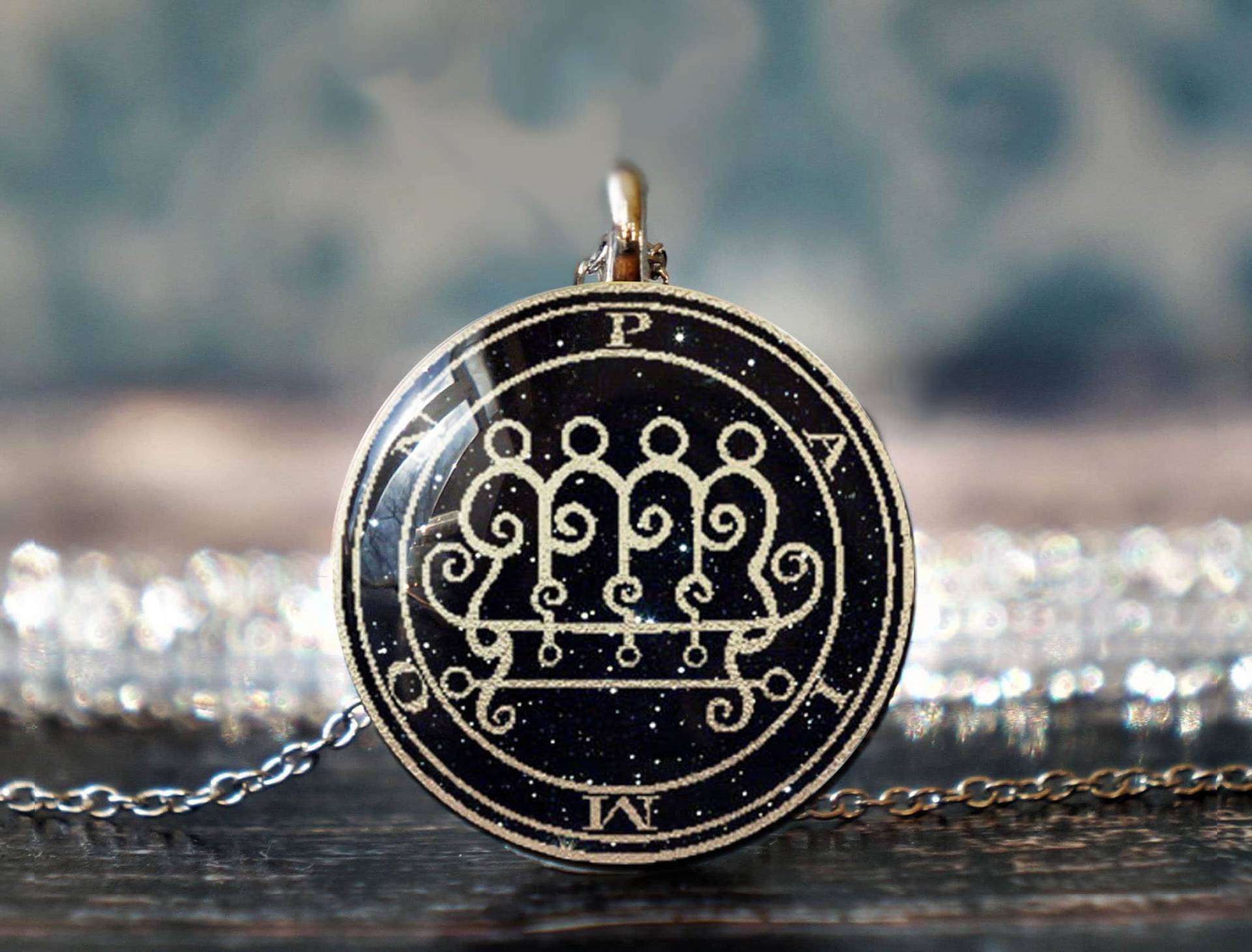 Paimon Siegel , Lilith Kette Anhänger Sigil Von Amulett von glassory