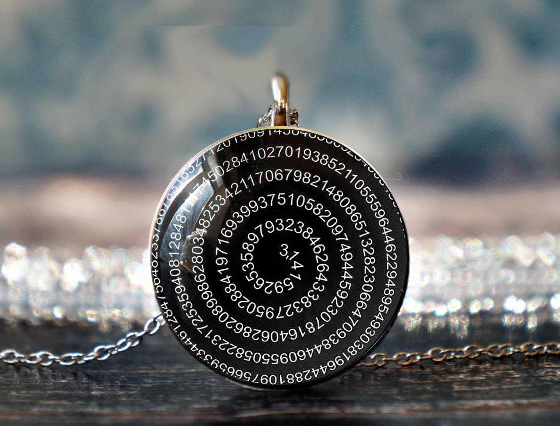 Pi Schmuck , Anhänger Mathe Halskette Lehrer Geschenk Wissenschaft Symbol von glassory