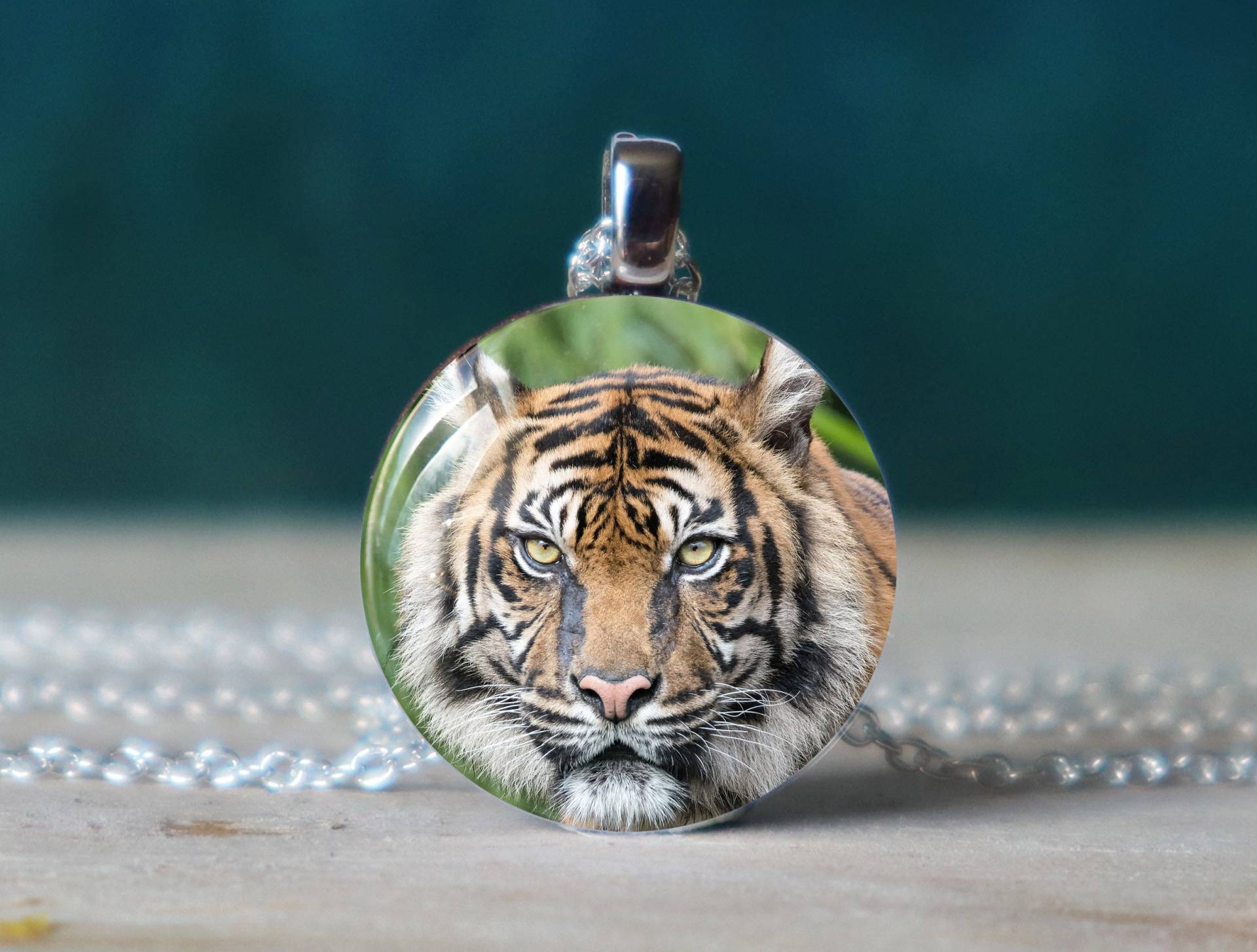 Tiger Kette , Anhänger Liebhaber Geschenk von glassory