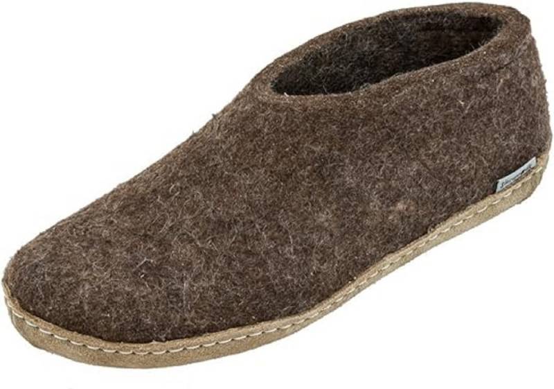 glerups dk Filzschuh Hüttenschuhe Braun Gr. 42 Hausschuh von glerups dk