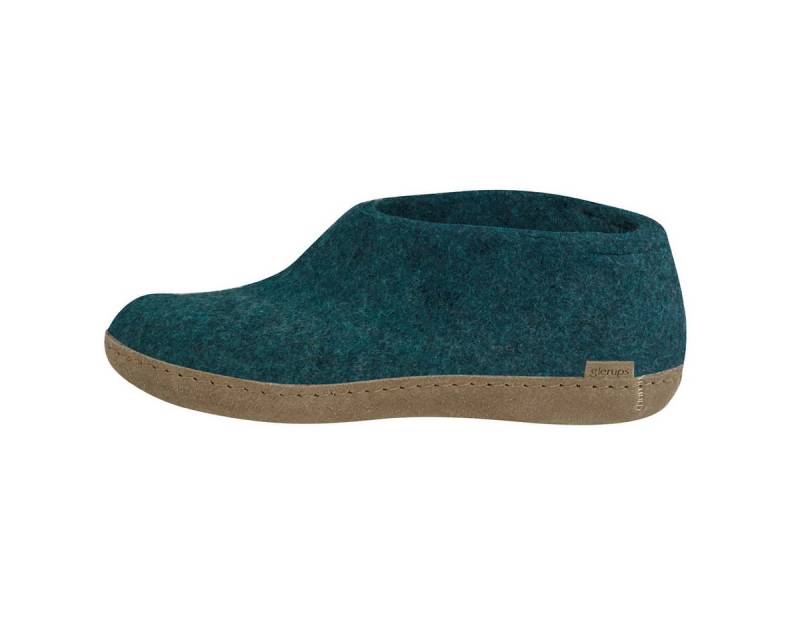 glerups dk Ledersohle Hausschuh (1-tlg) Hausschuh - Aus 100% reiner Naturwolle, Schützt vor Geruch von glerups dk
