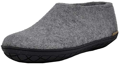 glerups dk Modell AR-02 Unisex - Erwachsene Filz-Hausschuh, Damen,Herren Huettenschuhe, Maenner Frauen maennliche leger,Grey,40 EU / 6.5 UK von glerups dk