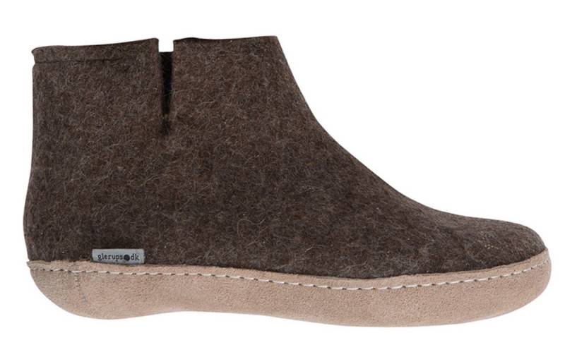 glerups dk Modell G Filzstiefel Ledersohle Hausschuh von glerups dk